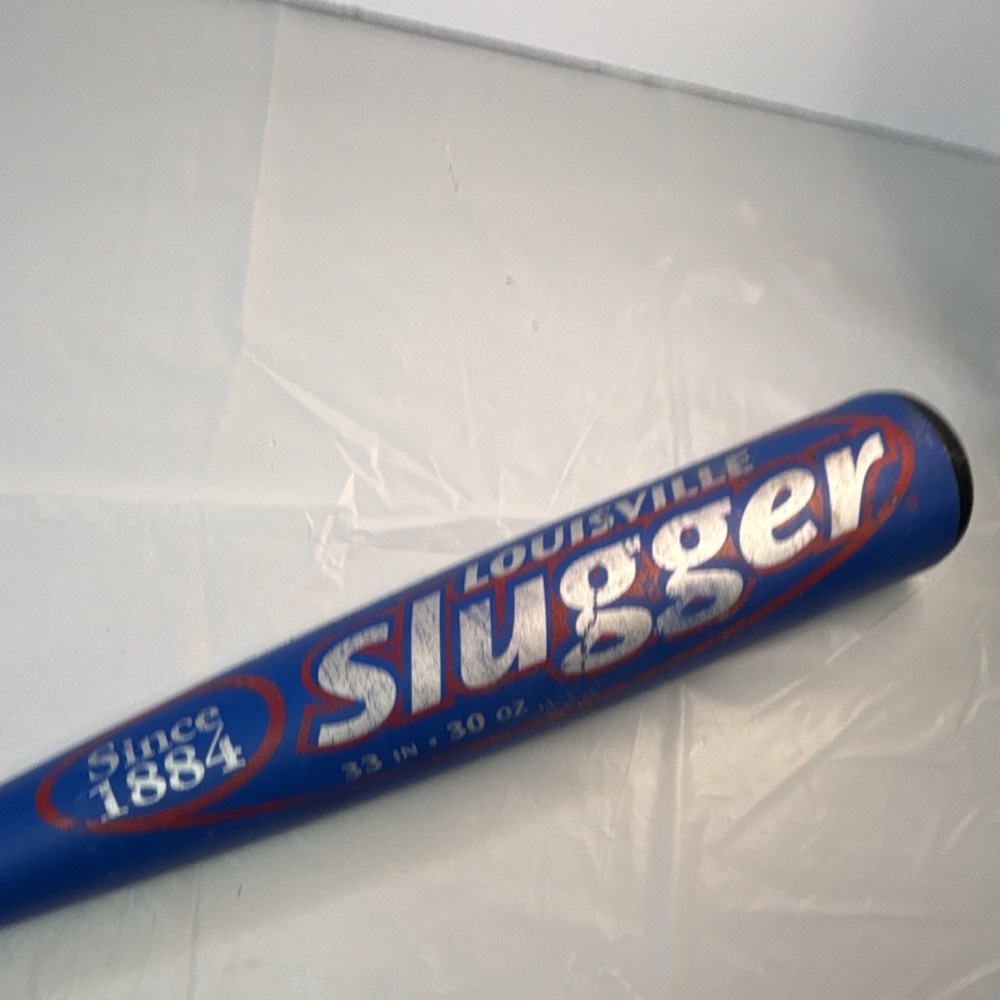 Louisville‎ Slugger Baseball Bat Blue Red 33 inch 30 oz Made in USA